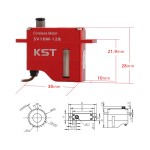 Hot Sales KST SV10M-12B Super High Voltage 9.0Kgf.cm 0.11sec/60. Coreless Wing for RC Gliders Industrial UAVs